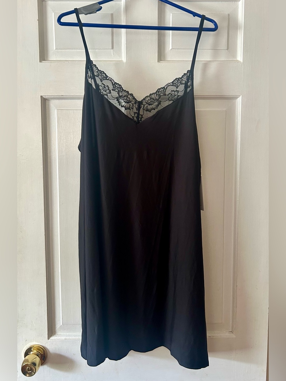 Womens Joyspun Dreamy Soft Collection Lace Front Knit Chemise 2X
